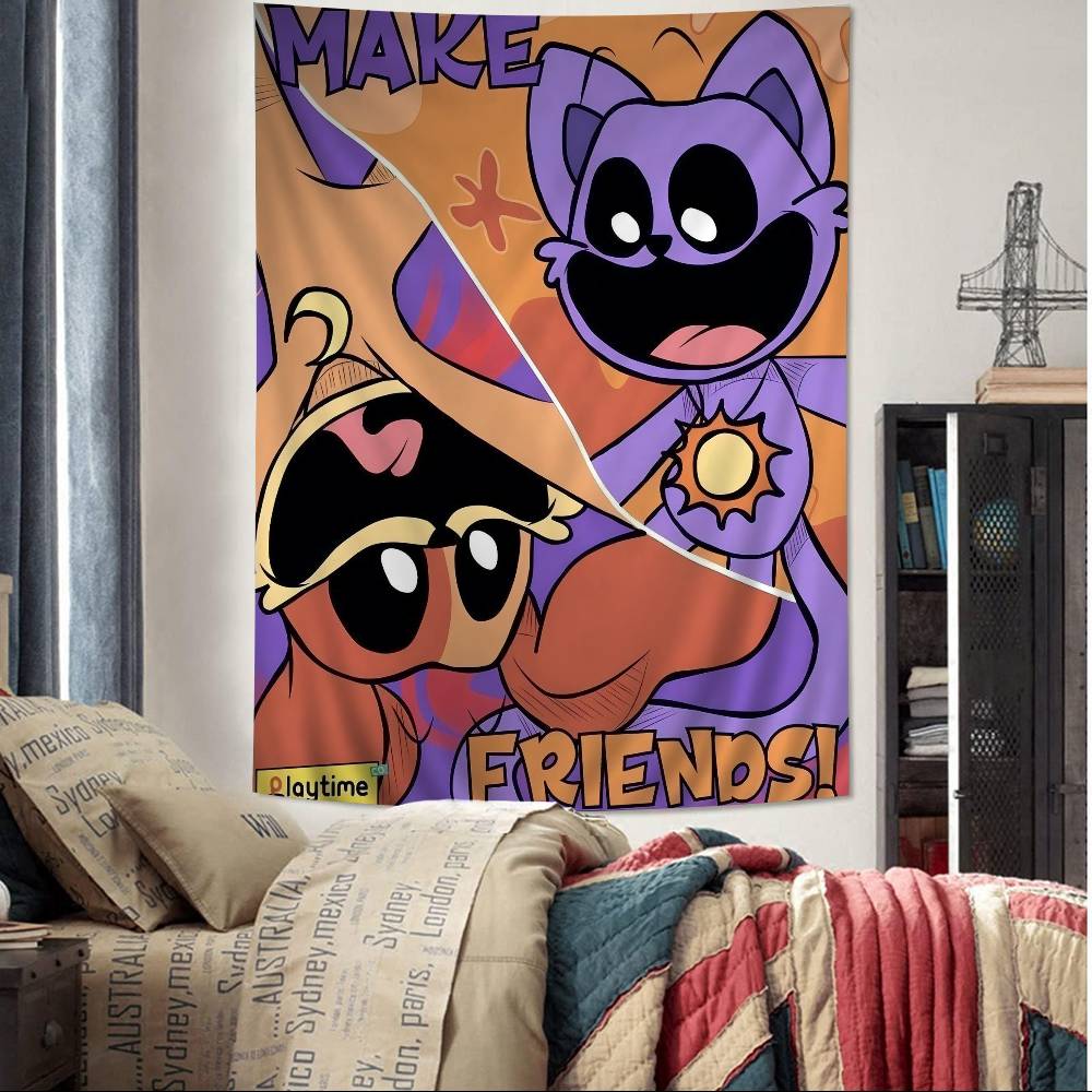 CCritters CCATNAP DDOGDAY Cartoon Tapestry for Living Room Home Dorm Decor INS Home Decor