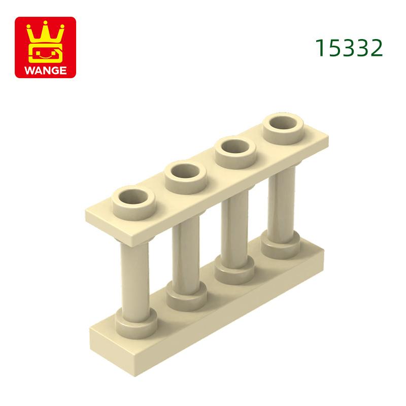 65Pcs/lot 15332 Fence Railing Construction Brick Moc Colour Castle Accessories Works With featuring Block DIY Children's playthings
