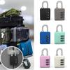 3 Dial Digit Travel Backpack Zipper Lock Luggage Padlock Password Lock Dormitory Cabinet Lock