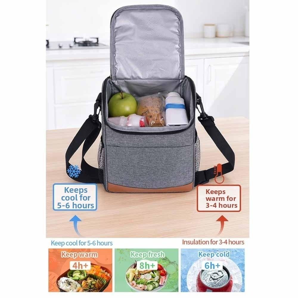 Large Capacity Insulated Cooler Bags Thickened Insulated Lunch Bag Fashion Ice Fridge Bag Camping
