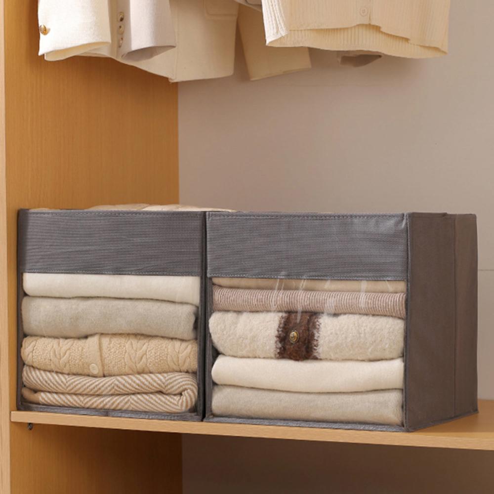 Складной ящик для хранения большой вместимости водонепроницаемый домашний органайзер для игрушек, одежды, разных вещей, прозрачный ящик-органайзер