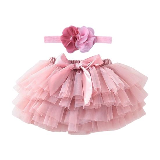 Unique Baby Girls Tutu Skirt Bowknot Design Stretchy Elastic Waist