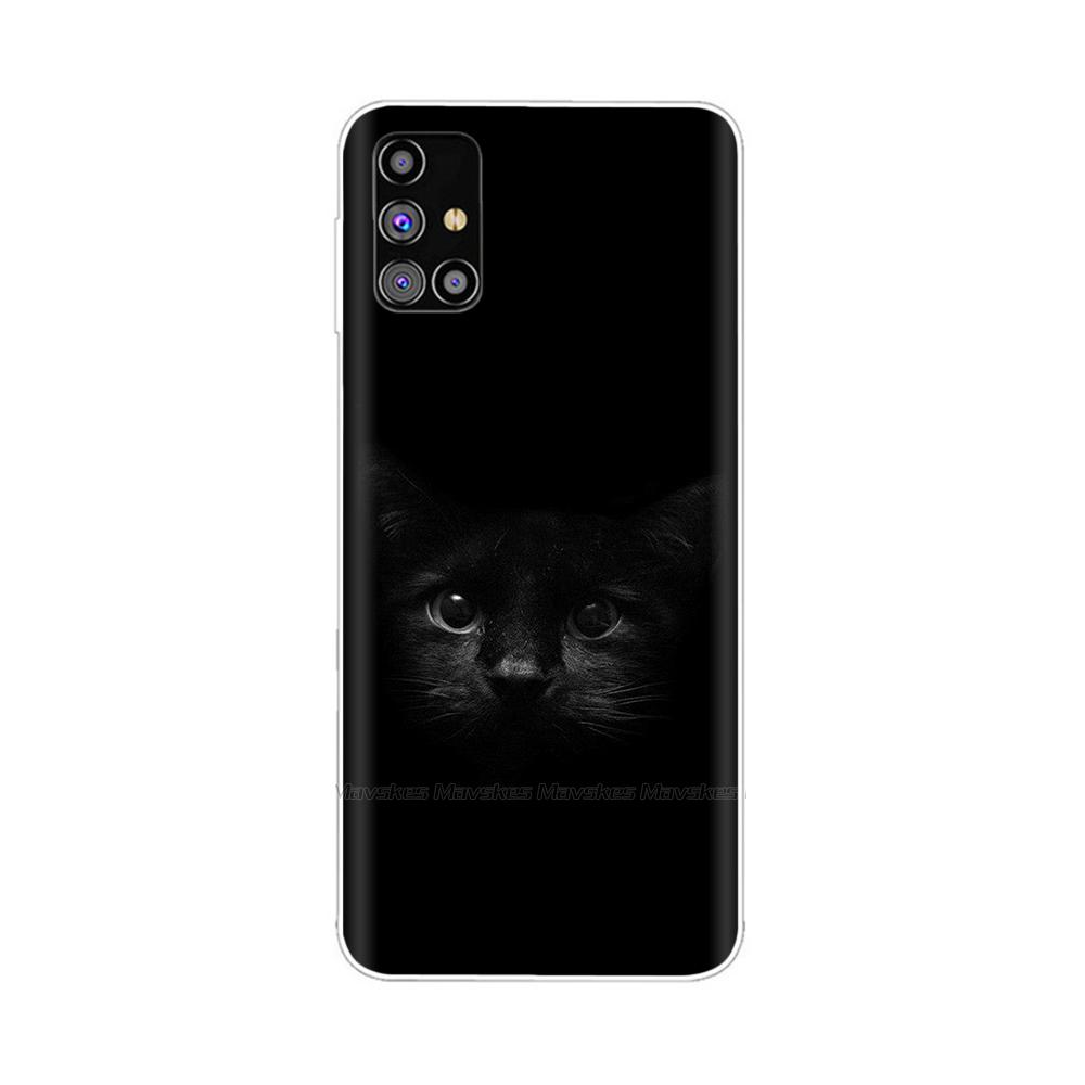 Чехол для Samsung Galaxy M51 SM-M515F Чехол для телефона Креативный Полная защита Задняя крышка из ТПУ Для Samsung M51 M 51 Мягкий силикон Funda