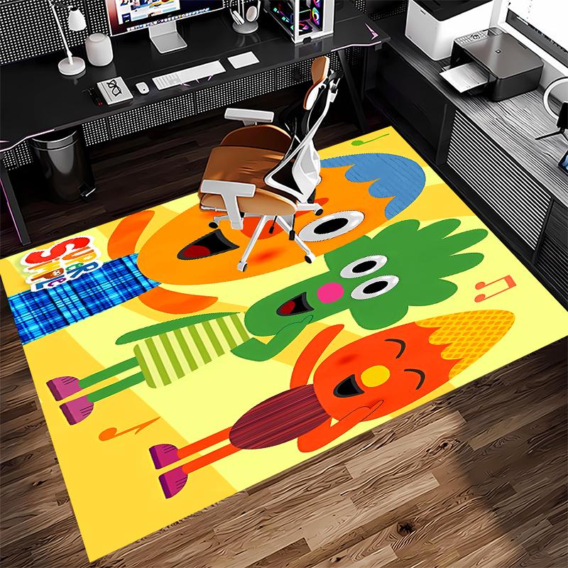1pc Super Simple Songs Print Area Rug - Soft,Washable Non-Slip Indoor Mat for Office Chairs,Living Room,Home Office Decorative Rug