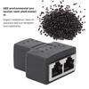 5 PCS 1 Into 2 Three Way RJ45 Ethernet Splitter Adapter Wire Extender  Internet Network Extension