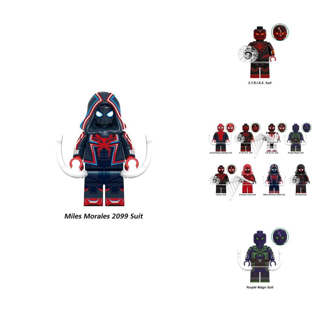 G0120 Superhero Building Blocks Spider-man Great Responsibility Suit In Red Cape