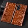 Флип-кейс из натуральной кожи крокодила для Samsung Galaxy M62 M55 M53 M52 M51 M33 M32 M31 M22 M21 M06 M16 M36 M56 Чехлы для телефона