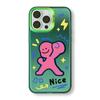 Zhitai Frosted Laser Cartoon Phone Case for iPhone 12 Pro Max, 13, 14, 14 Pro, and 16
