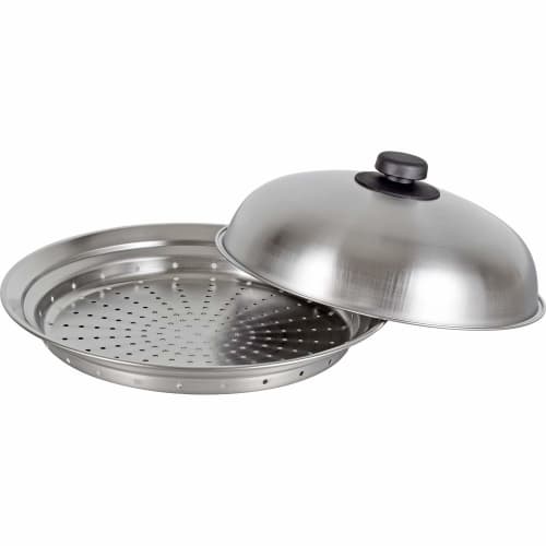 Wahei Freiz ME-7195: Steamer Rack & Cover for 24-26cm Frying Pans, Stainless Steel, Made in Japan