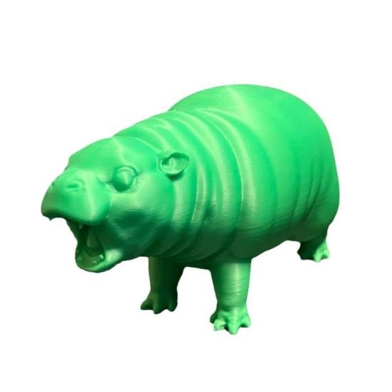 Имитация Фигурка Гиппопотама Рычащий Гиппопотам Статуя Речная Лошадь Скульптура Обучающая Игрушка Смола Модель Животного Украшение Орнамент