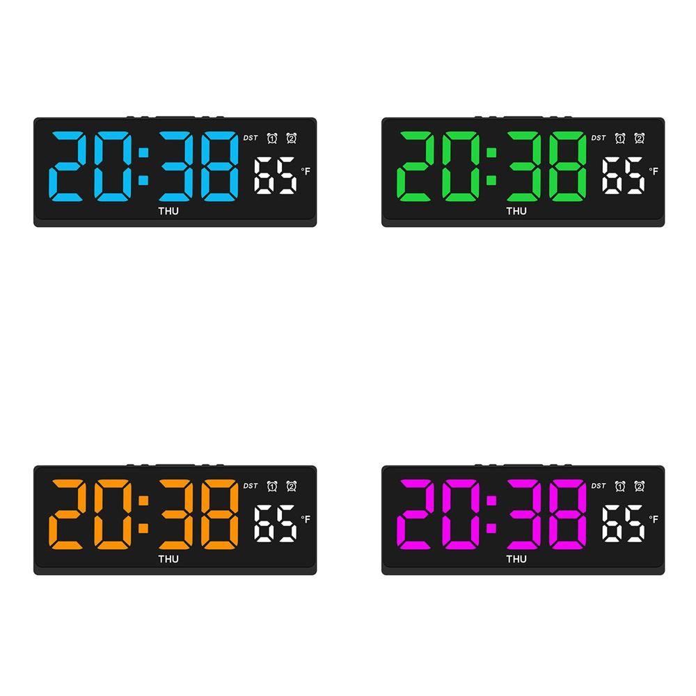 Многофункциональные цифровые светодиодные часы с дисплеем температуры, настольные часы, новые электронные настенные часы