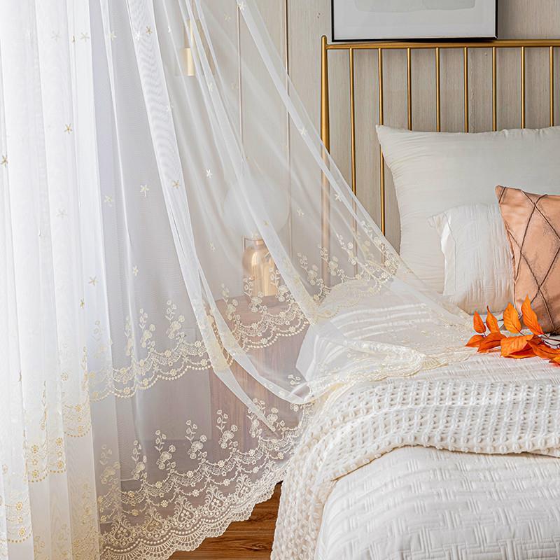 Французские роскошные бархатные тканевые шторы для спальни, тюль с цветочной вышивкой для гостиной, балдахин для виллы, украшение дома на заказ