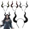 Devil Horns Headband Halloween Gothic Goat Horn Hairband Cosplay Hair Hoop Accessories