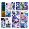 Case For Samsung A54 A52 A50 A70 A40 A20S A20E A02S A12 A14 A22 A24 A42 A34 A32 5G A04s Cover Honkai Star Rail Genshin Impact