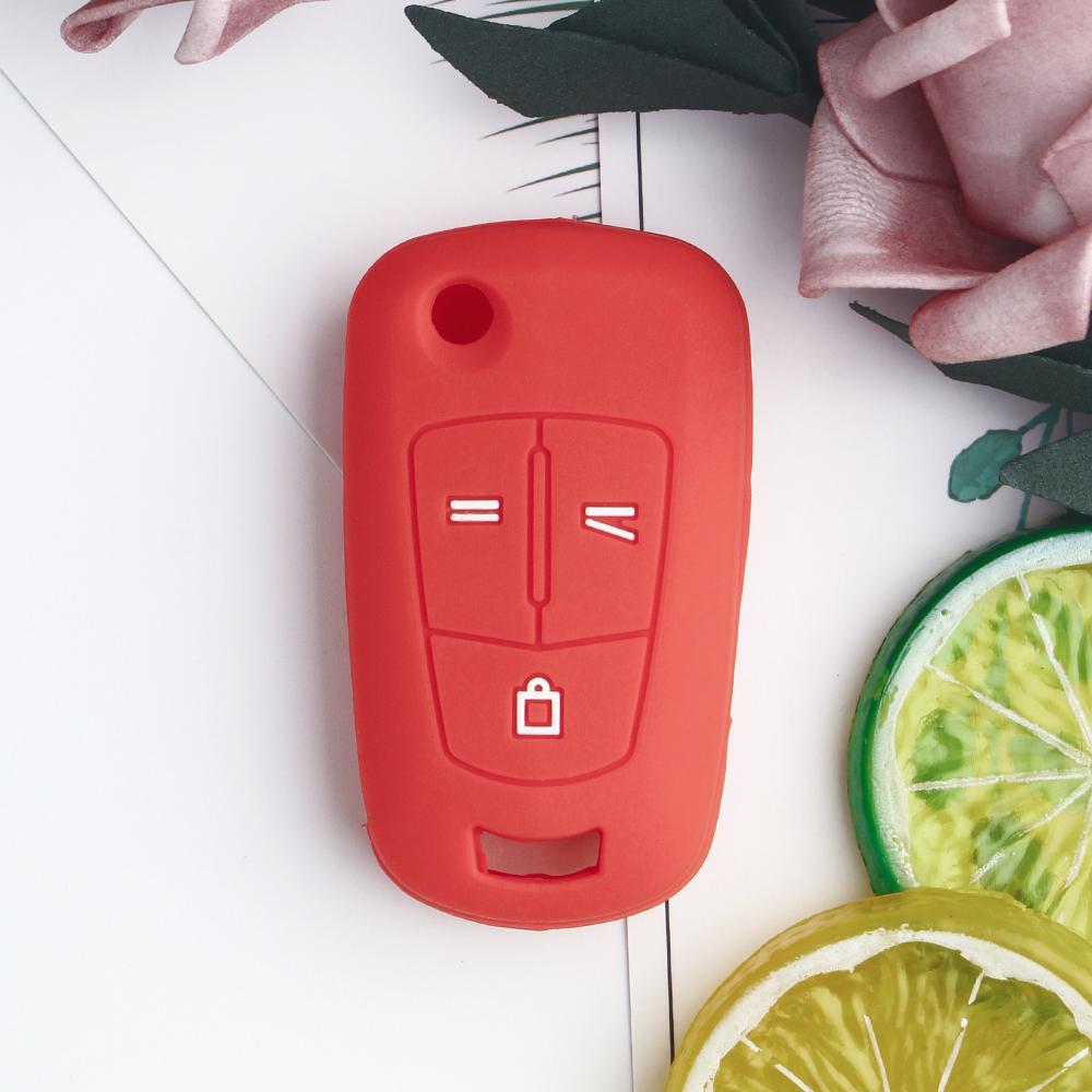 KEYYOU 3 кнопки Силиконовый чехол для ключа для OPEL Astra H Corsa D Vectra C Zafira Пульт откидной складной корпус для автомобиля