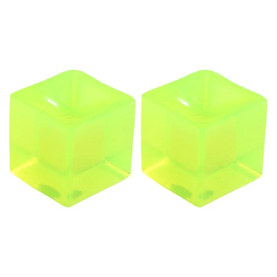 2Pcs Ice Cube Squeeze Toys Soft TPR Quick Recovery Transparent Square Cube Creative Relieve Boredom