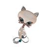 Opal Stone Fox Brooches Womens  Cute Animal Pin Brooch Jewelry