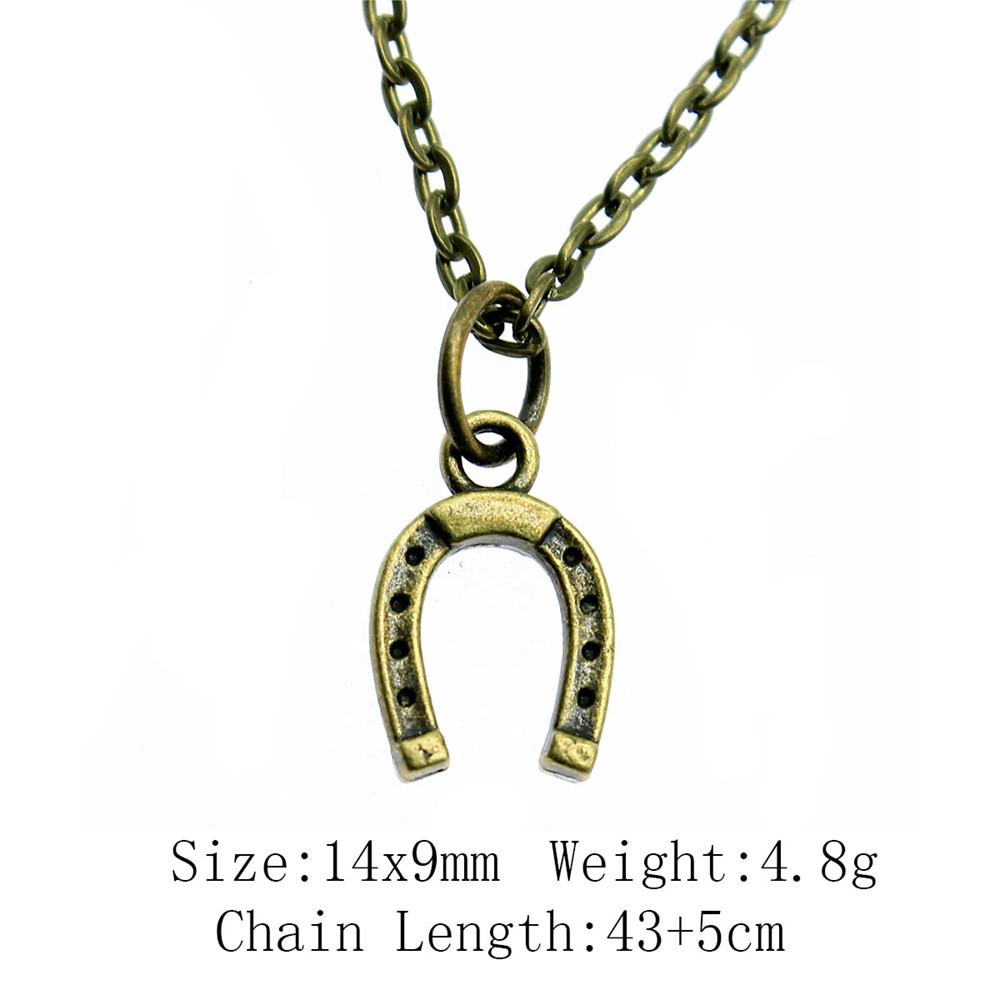 Подарки для женщин винтажное ожерелье лошадь единорог ожерелье на шею 43 см цепи предметы мужское ожерелье