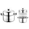 With Steam Rack Stainless Steel Cookware Multipurpose Soup Steaming Pot Induction Cooker Gas