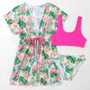 Girls' Swimsuit Three Piece Set Children's Swimwear