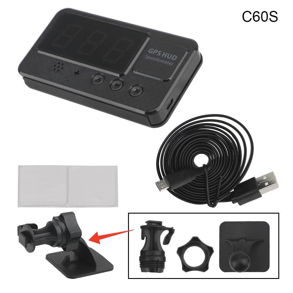 Автомобильный GPS Спидометр Одометр Автостайлинг Отображение Высоты Проектор Автомобильный Проекционный Дисплей Большие Цифры Светодиодный Дисплей C60s/C80 км/ч миль/ч