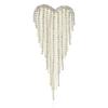 Shiny Rhinestone Heart Pin Trendy Casual Lapel Pins Exquisite Tassel Love Brooches  Party