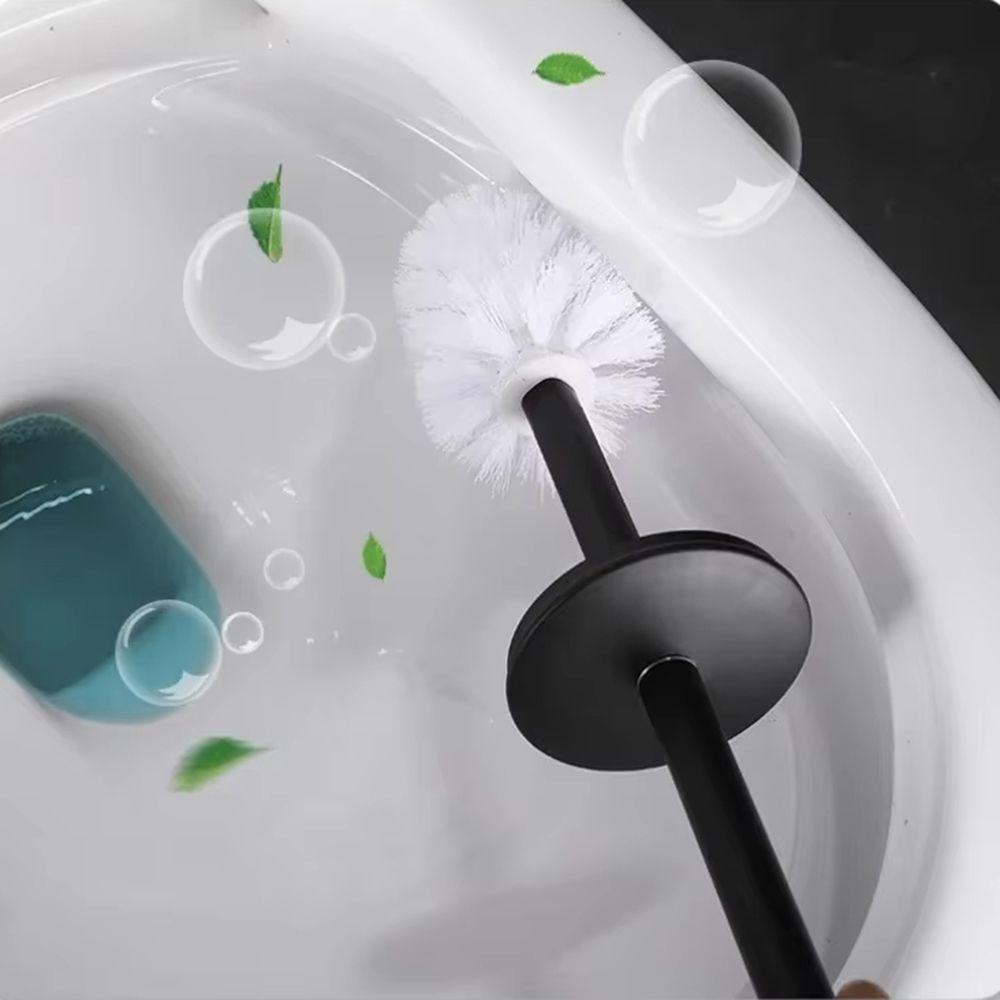 Wall Mounted Toilet Cleaning Brush No Drill Bathroom Cleaning Tool Toilet Scrubber Toilet