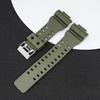 Watch Band Matte Comfortable Resin 16mm Smart Watch Strap Wristband Replacement Compatible for Casio GA110/GD100/GA400/GLS-100