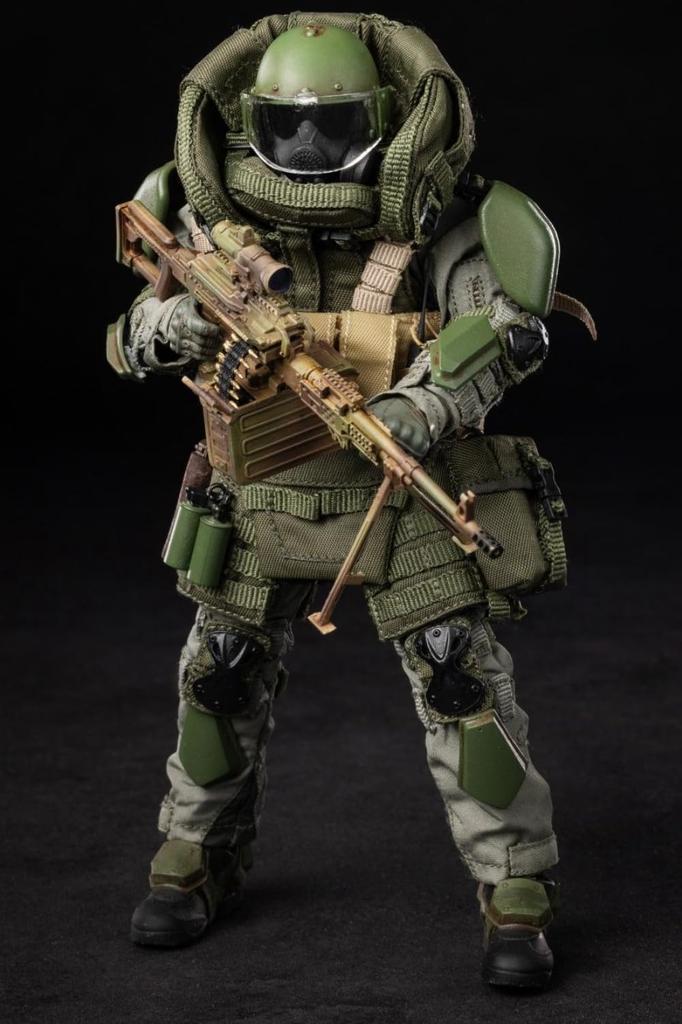 HiPlay HASUKI 1/12 Black Act Shield Soldier SA02 Movable Action Figure with Accessories Full Set