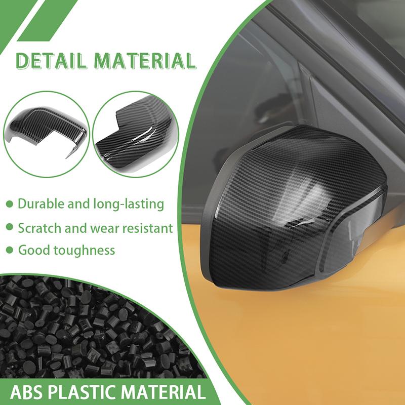 Декоративная рамка зеркала заднего вида для Ford Bronco Sports 2021 Up, внешние аксессуары для автомобиля, АБС-пластик