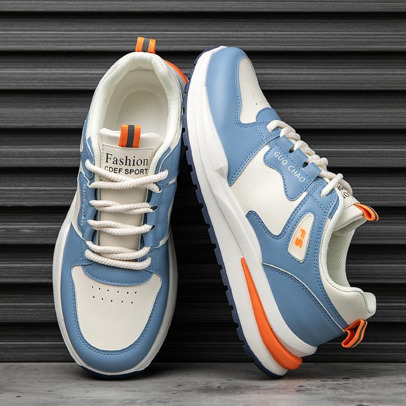 New Fashion Men 's Four Seasons Comfortable Thick Sole Shoes Students BoysTrending Soft Sole Breathable Casual Running Sneakers