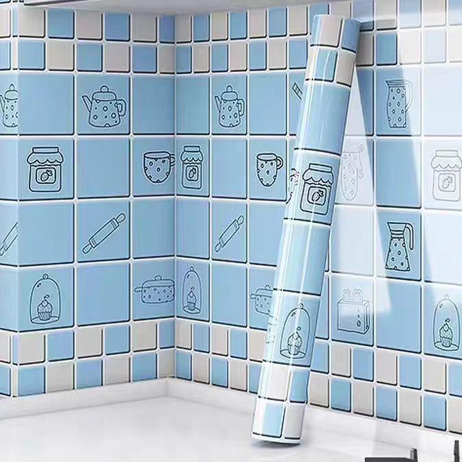Улучшенные водостойкие обои для кухонной плиты - Самоклеящаяся наклейка, устойчивая к маслу, жаре и влаге
