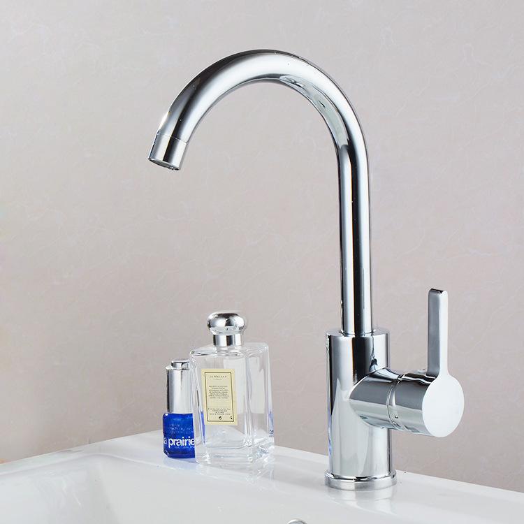 Copper Alloy Kitchen Washbasin Faucet Sink Dishwashing Hot and Cold Mixed Faucet Sanitary Ware