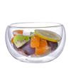 Double-Layer Transparent Borosilicate Glass Bowl for Fruit, Yogurt, Baking, and Salads