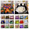 3D Flowers Printing Microfiber Bedding Set Cover King Size Duvet Cover Set Girl High Quality Bedroom Decor