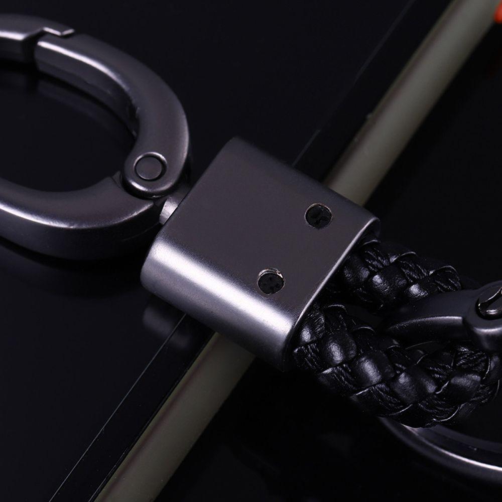 Брелок-шнурок с ремешком, брелок с номером телефона, держатель для ключей в машину, брелок для вязания, кожаный брелок