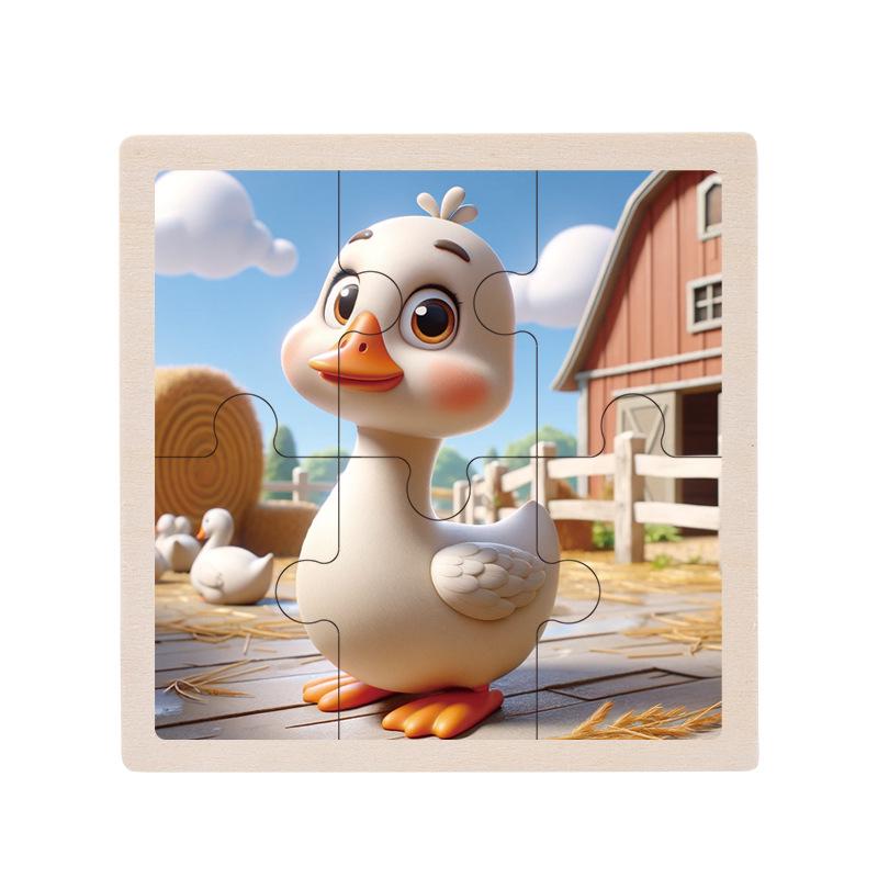 Деревянный развивающий пазл для малышей, 1-5 лет
