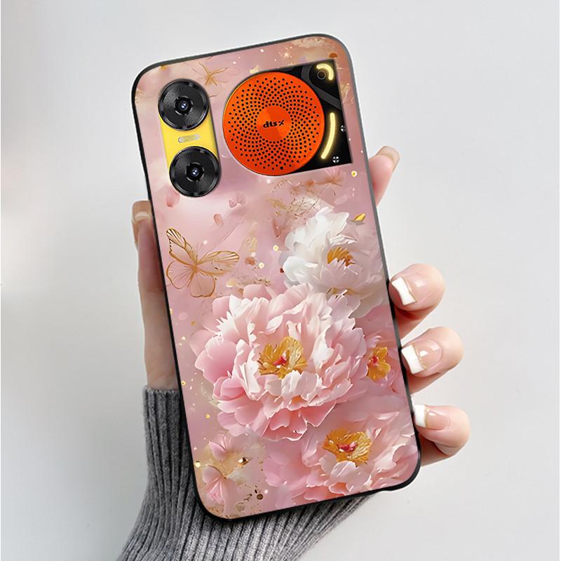 Чехол для печати для ZTE Nubia Music 2 Music2 Мягкий силиконовый черный корпус для ZTE Nubia Music Z2353 Чехол Милый Цветочный Мультяшный Корпус