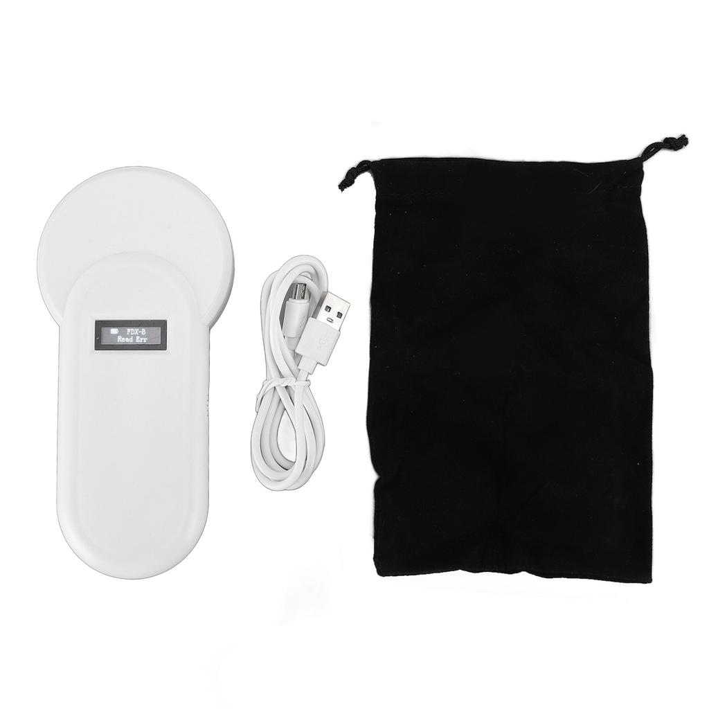 Pet Microchip Reader Portable Animal Chip Scanner Low Frequency Rechargeable Animal ID Tag Reader