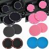 2x Diamond Car Coaster Water Cup Slot Non-Slip Mat Silica Gel Pad Cup Holder Mat Car Gadget Bling Car Accessories for Woman