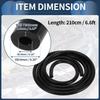 INFINAUTO Engine Silicone Vacuum Tube Hose 6.6FT 3/16" 4mm ID
