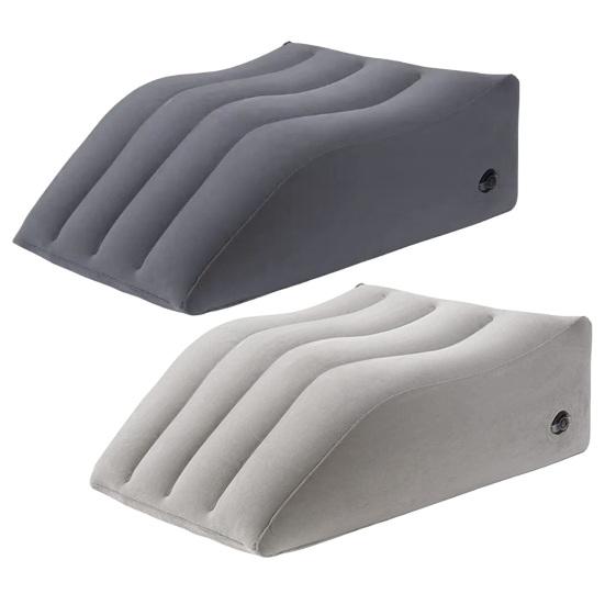 Inflatable Leg Elevation Pillow Portable Easy Inflation Flocking Pillow Ergonomic Design Multifunctional Pillow Circulation Pain Recovery Improved