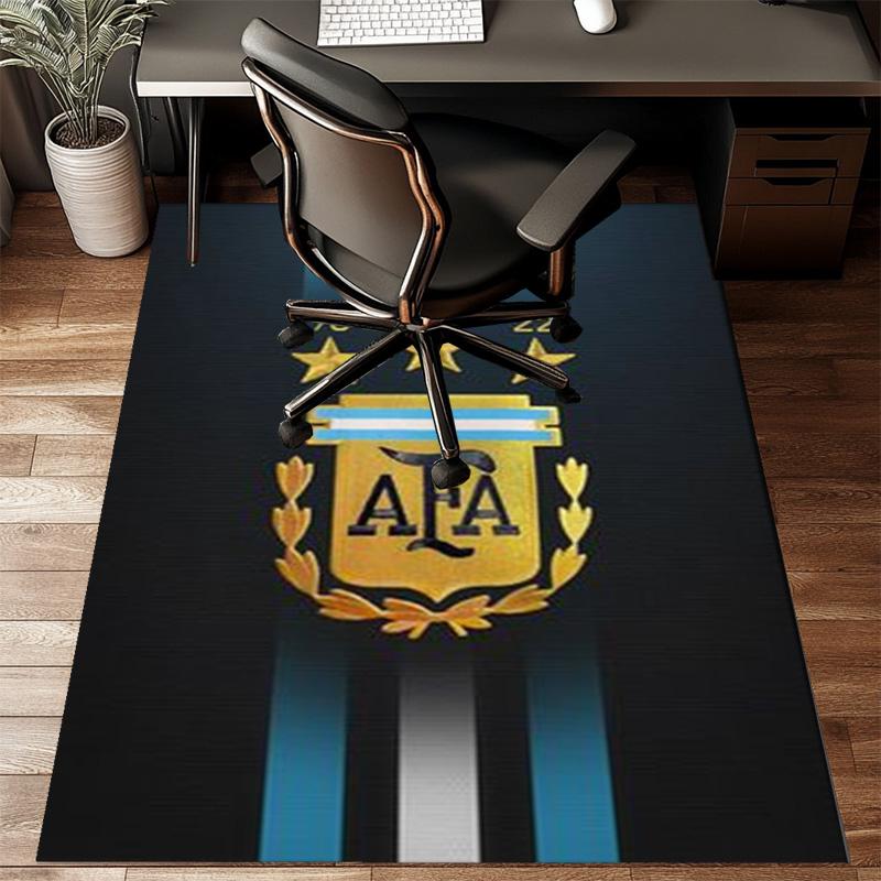 Argentina Football club Printed Office Carpet Chair Cushion  Entryway Rug, Rugs for Living Room, Bedroom Christmas gifts