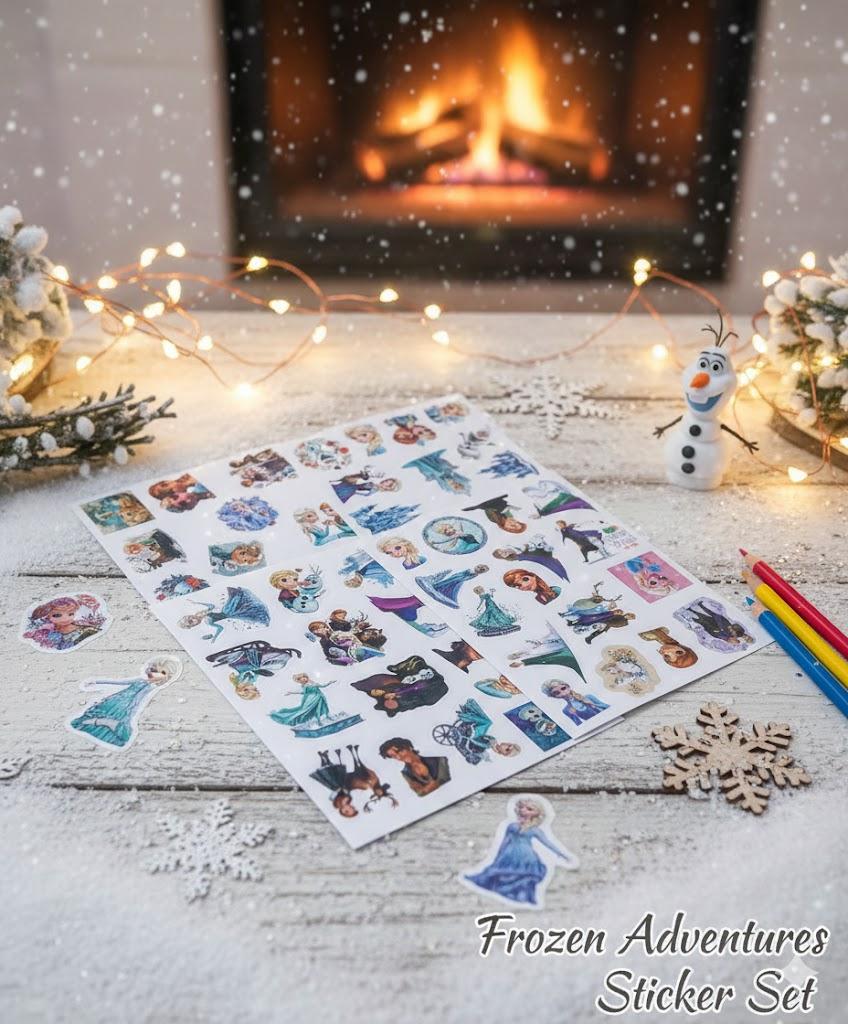 Стикеры Холодное сердце (Frozen) Дисней Эльза Анна Anna Elsa стикерпак наклейки набор наклейок 60 шт