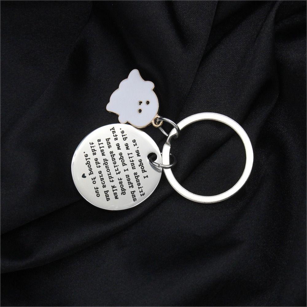 I Hope We're Friends Ghost Key Rings Ghost Skull Keyring Halloween Ghost Keychain  Women