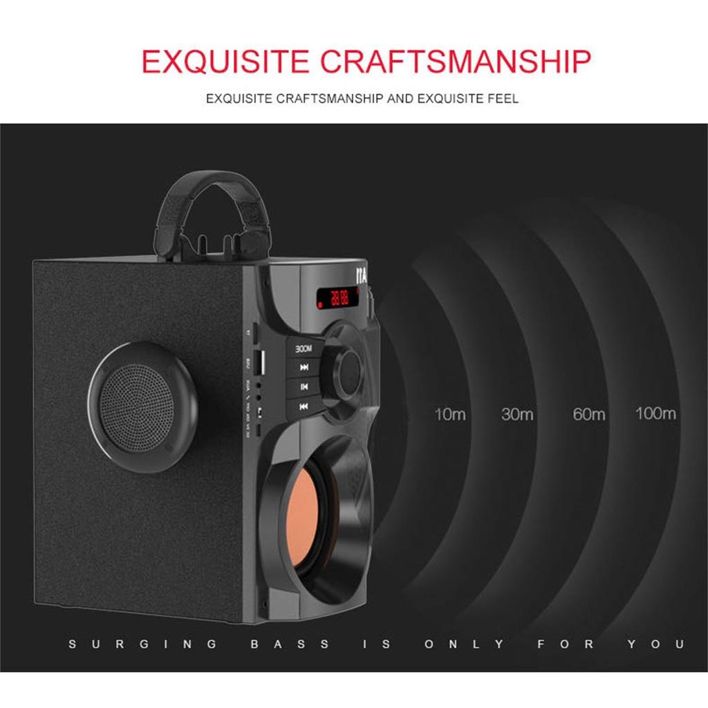 A11 USB Портативная Bluetooth Колонка Беспроводная Стерео Сабвуфер Басовые Колонки Музыкальный Центр Поддержка FM Радио TF AUX Пульт Дистанционного Управления DC 5V