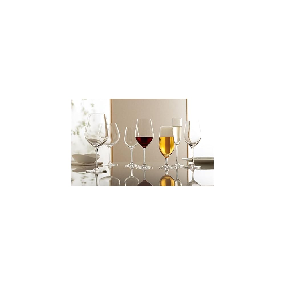 Toyo Sasaki Glass DIAMANT Wine Glasses, 300ml, Set of 6. Dishwasher safe, shatterproof, Good Design