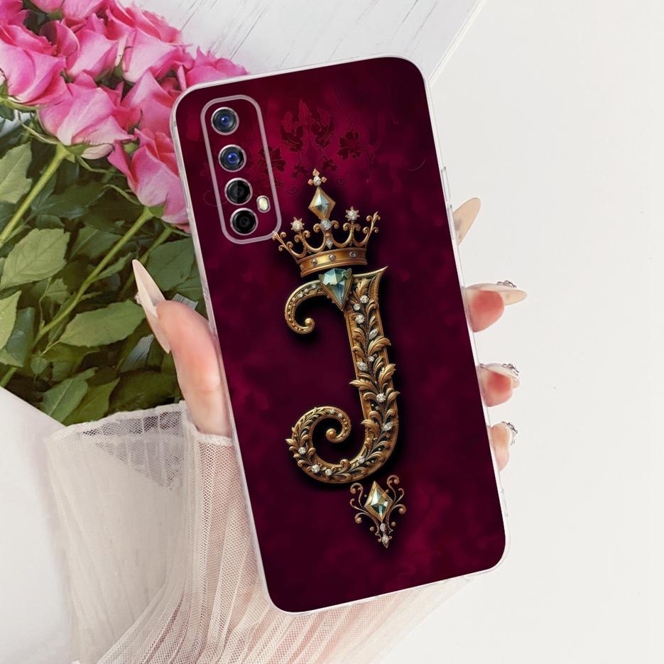 Для Realme 7 4G Чехол RMX2155 Роскошный Чехол с Буквами и Короной Мягкий Силиконовый Чехол для Телефона Для Realme 7 Pro Realme7 5G RMX2111 Чехлы Сумки