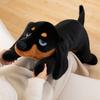 6080100Cm Simulated Black Dog Plush Toy Lifelike Dalmatian Plush Doll Soft Stuffed Animal Boy Girl Birthday Gift