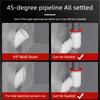 Anti Odor Waste Pipe Connector Strong Plastic Construction Leakproof Designs Drainage Fitting Simple Installation